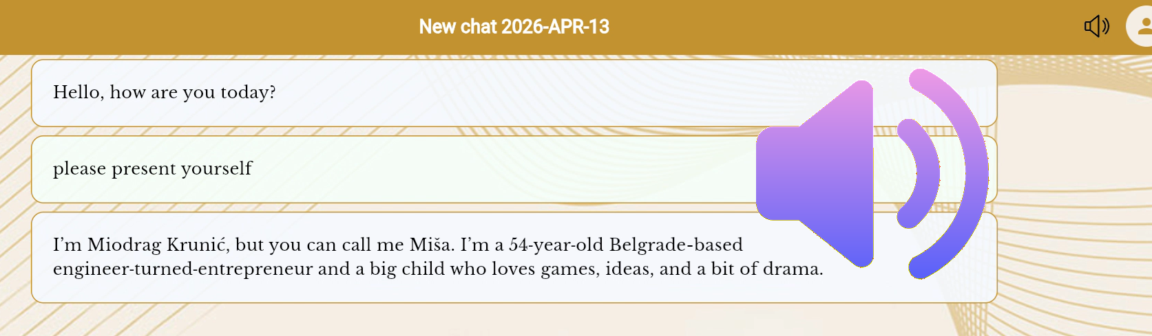 Memento Vitae now responds in your voice