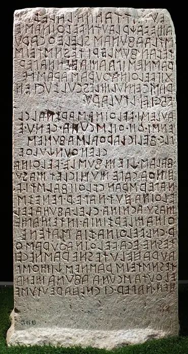 Biography, carved in stone