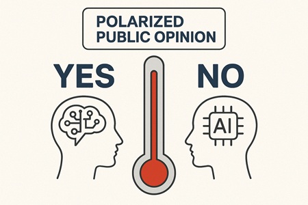 Polarized public opinion